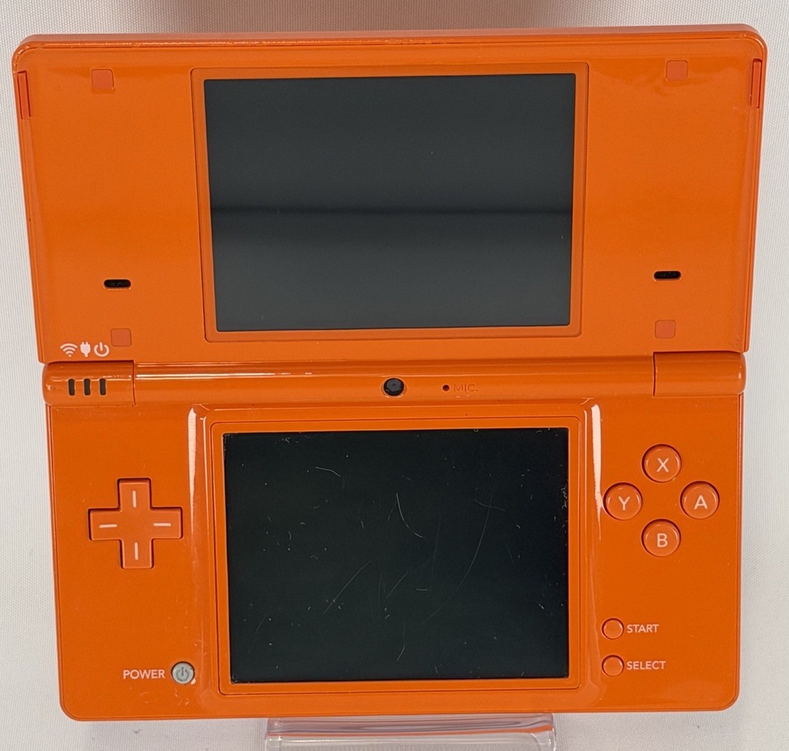 NINTENDO DSI ORANGE HANDHELD CONSOLE *TESTED & WORKING*