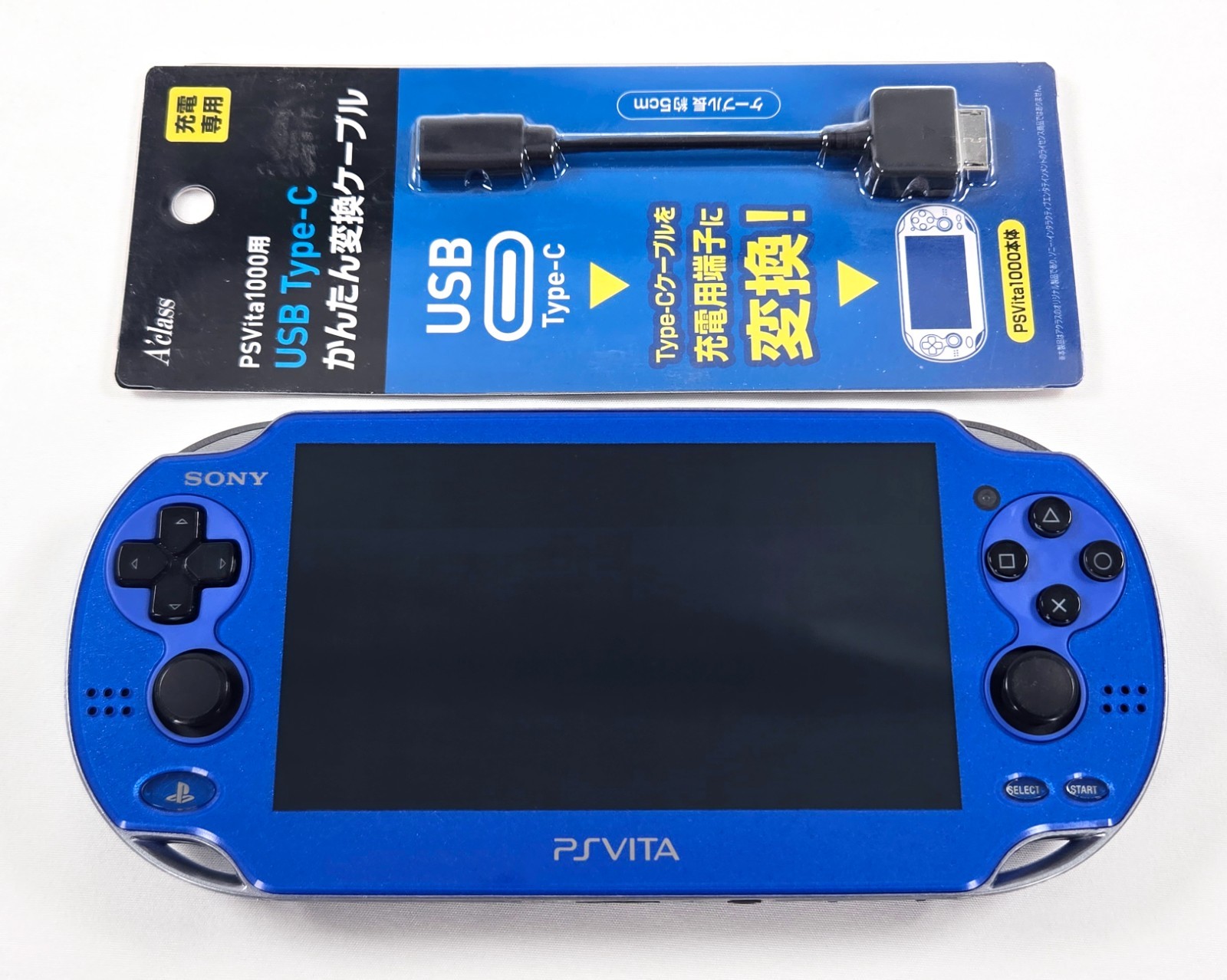 PS VITA SAPPHIRE BLUE CONSOLE Authentic Playstation PCH-1000 NTSC Tested