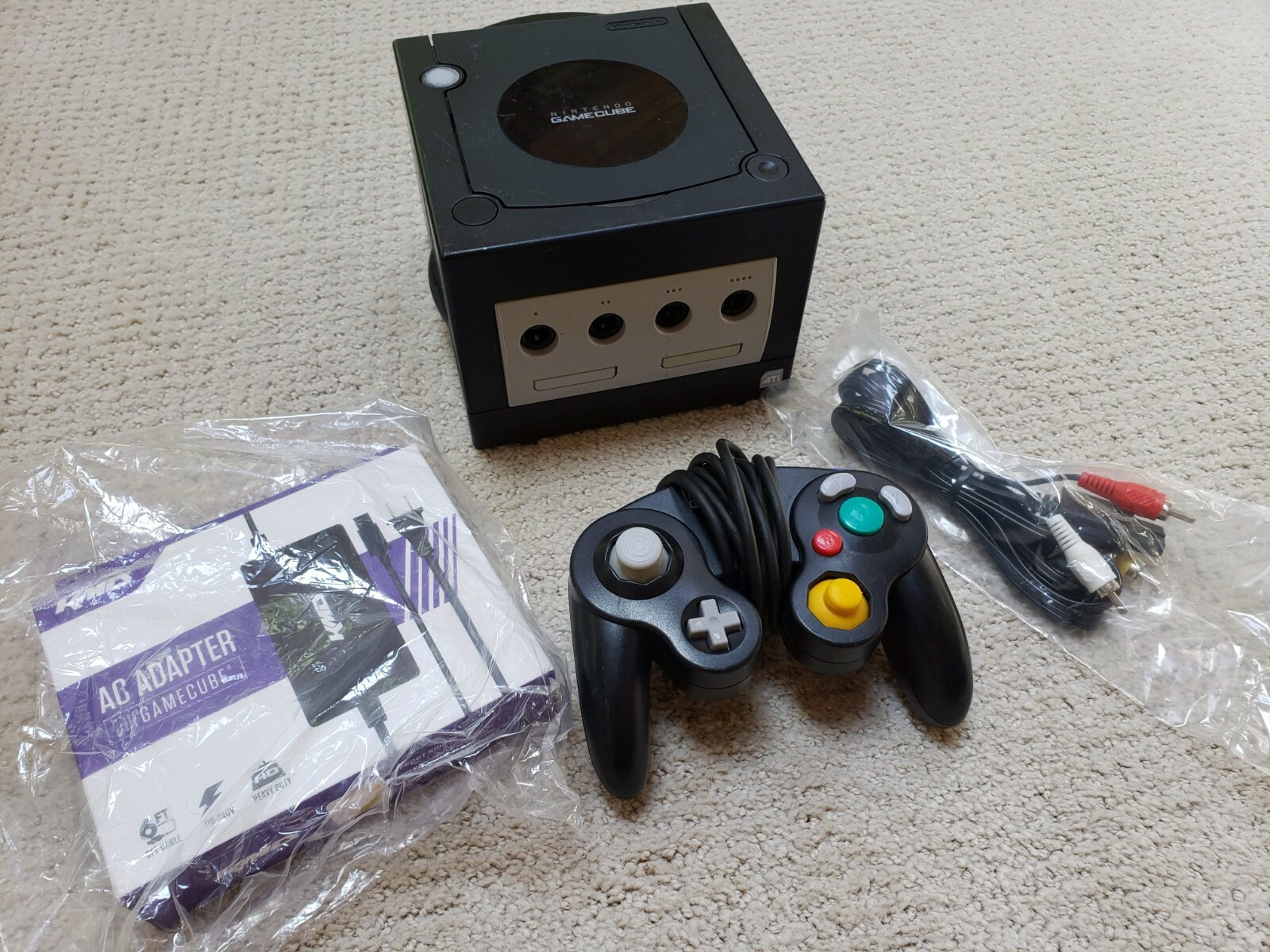 Nintendo GameCube Console Bundle OEM Controller Power A/V DOL-001 DOL-101 USA