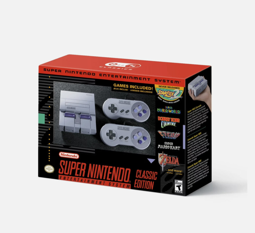 Nintendo – Super Nintendo Classic Edition – Mini Game Console – Usa – Sealed