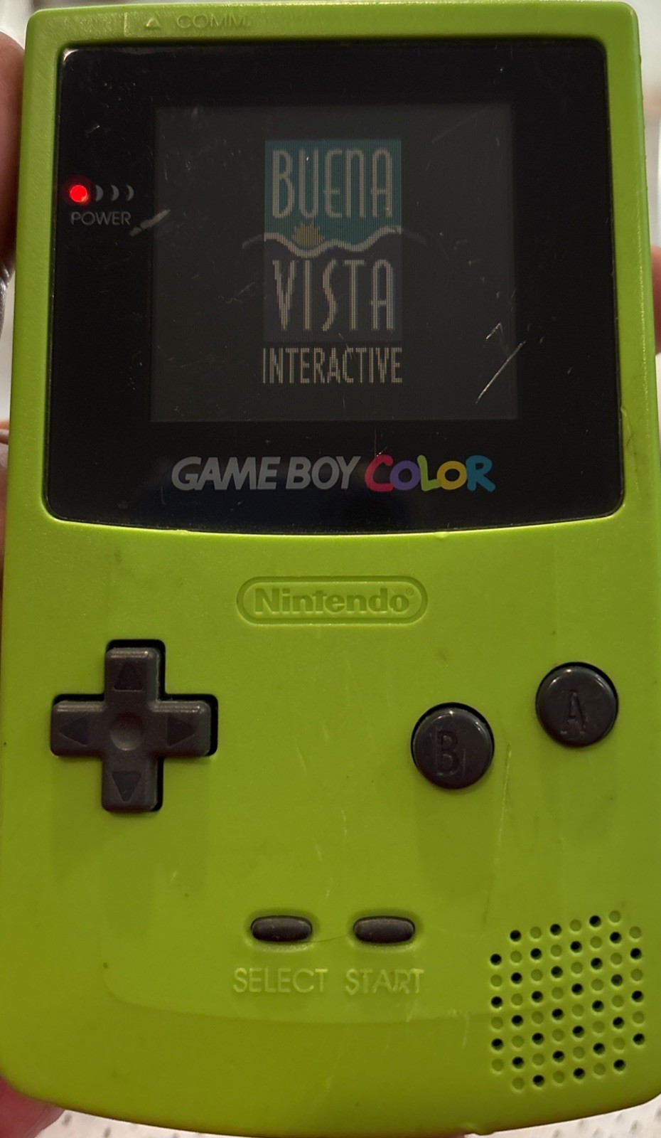 Nintendo Game Boy Color Kiwi/Lime Green Handheld System CGB-001- Working