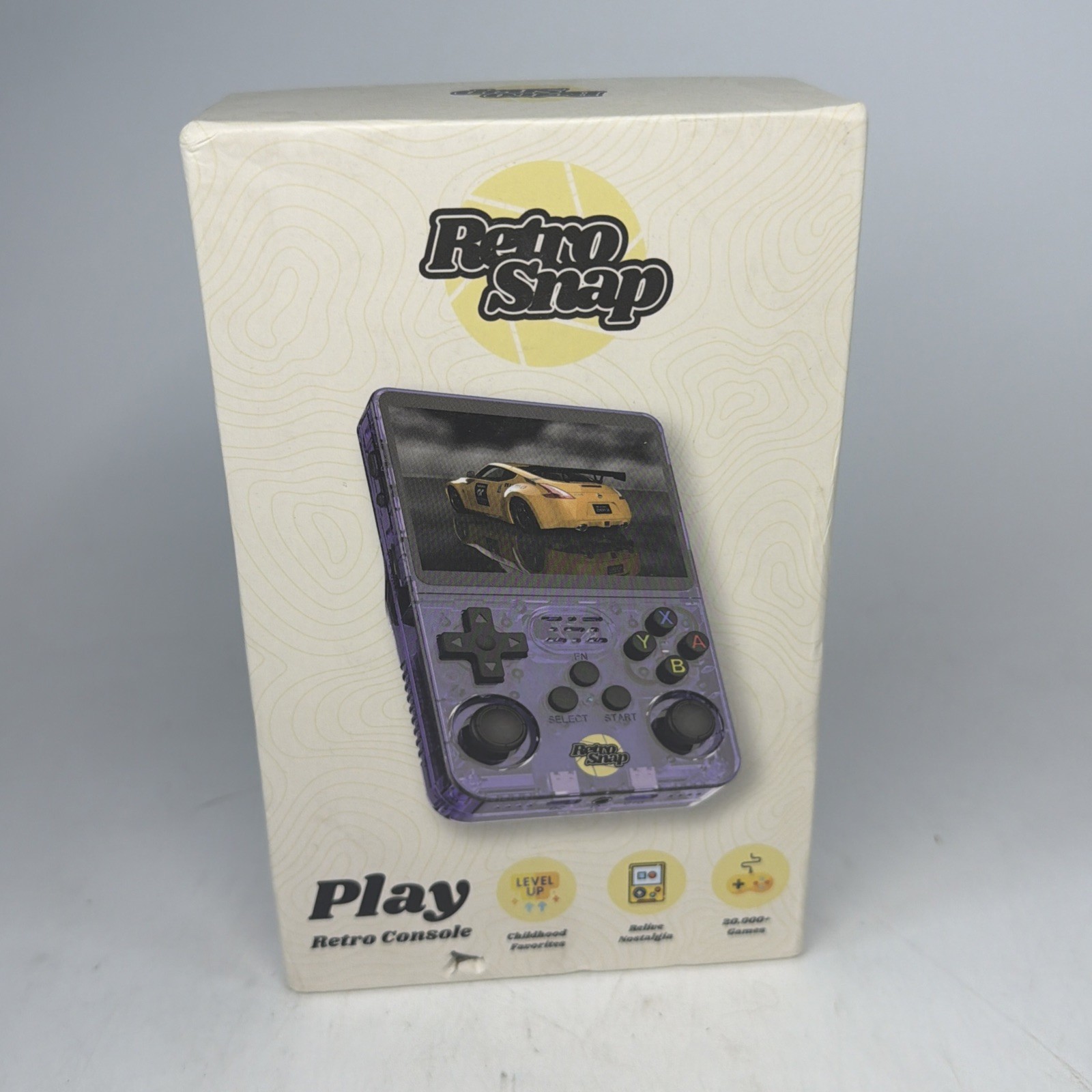 Retro Snap Play Handheld Console |3.5″ Screen 20k Games Purple