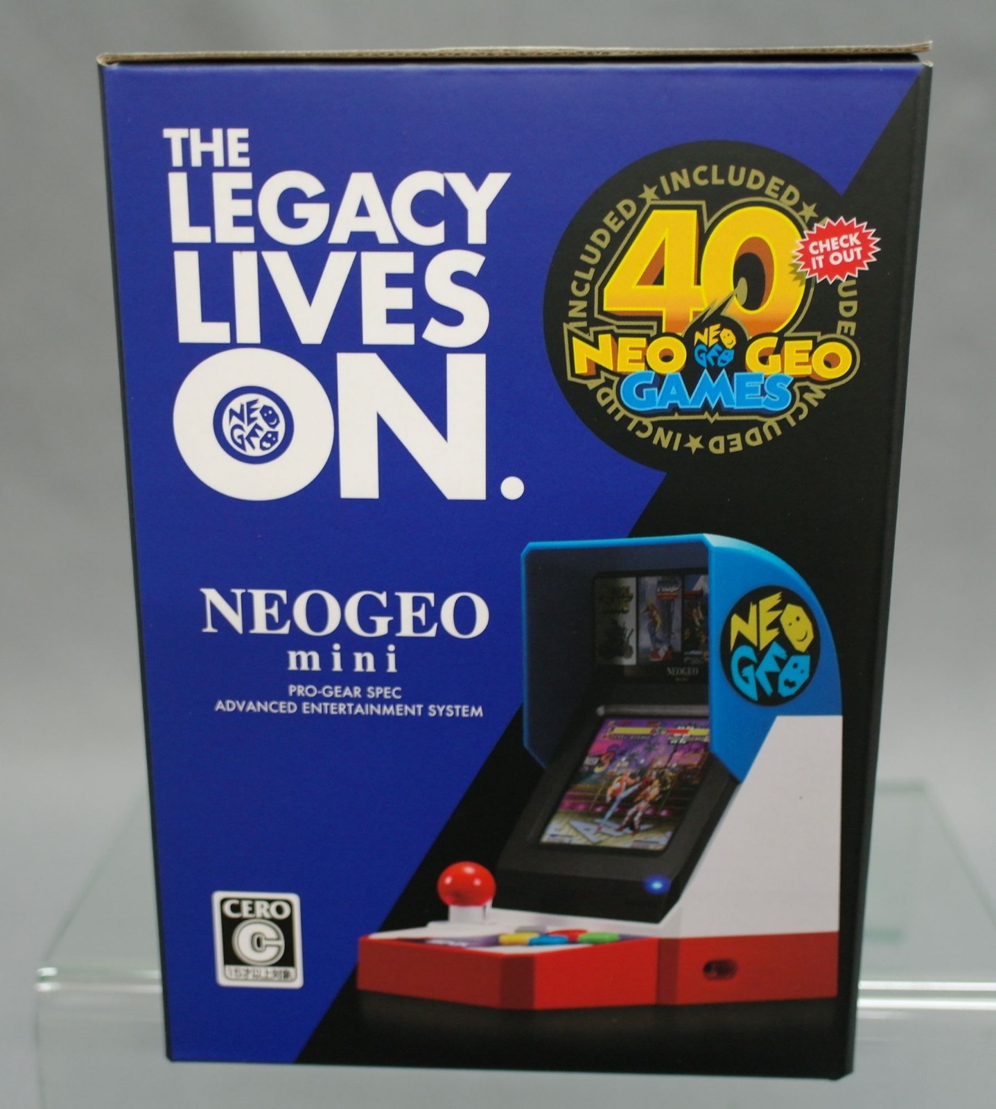 SNK NEO GEO NEOGEO Mini Classic 40th Anniversary Arcade (40 Games included) New~