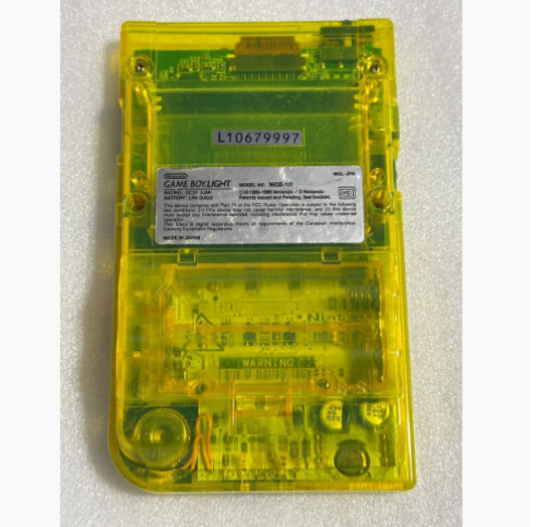 Game Boy Light Clear Yellow