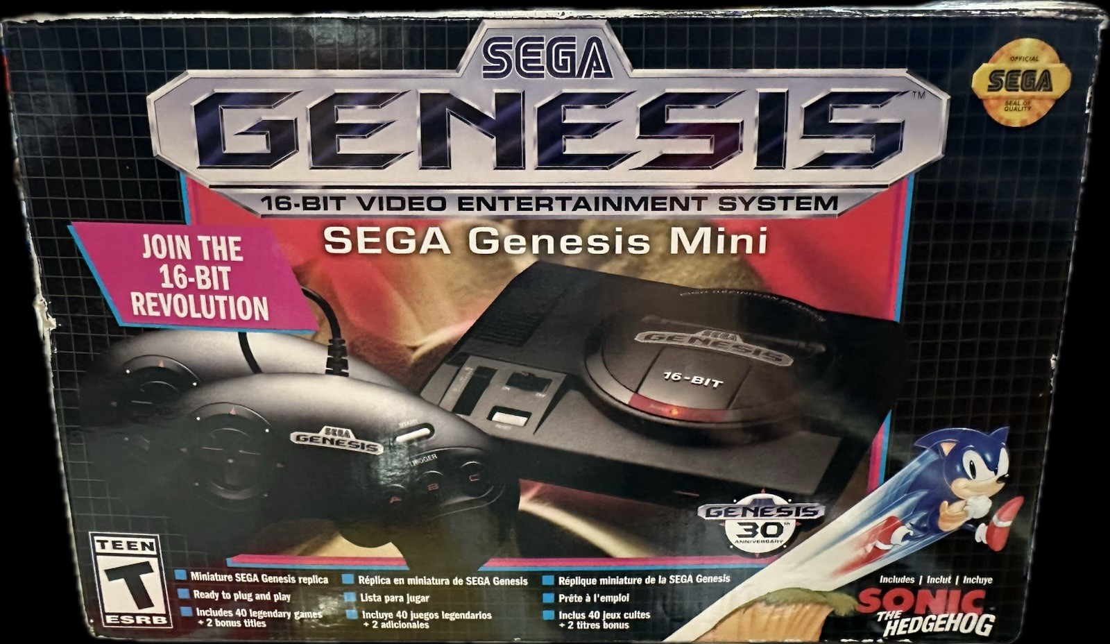 Sega Genesis Mini 30th Anniversary Console 16-Bit Video Entertainment System