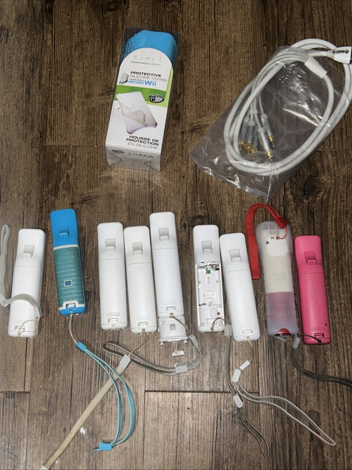 Huge Nintendo Wii Accessory Bundle,Remotes, MotionPlus,Wheels, Sports Pack,Games