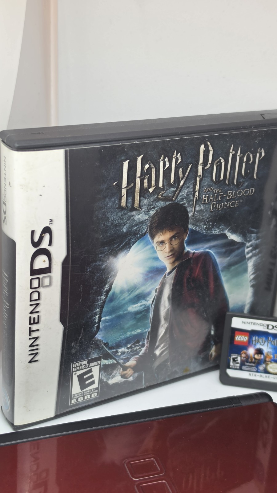 Nintendo DS Lite Crimson Black Bundle GoldenEye 007 Harry Potter
