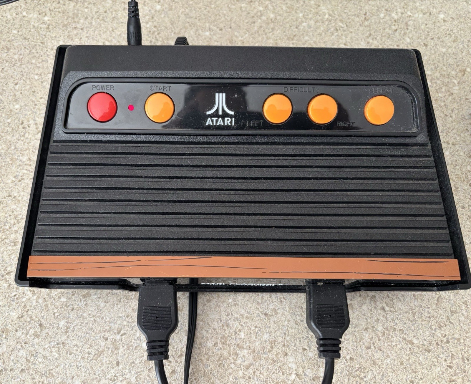 Atari Flashback Game Console with Controllers and Cables