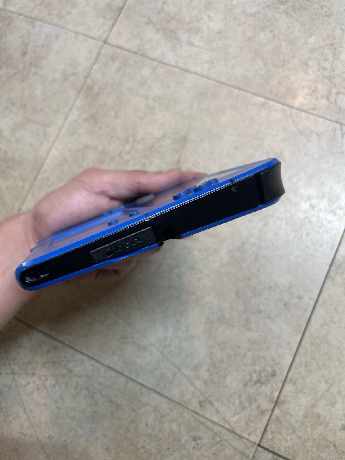 Nintendo 2DS Handheld Game Console WAP-002 Black/Blue w/SD & Mario Kart – Tested