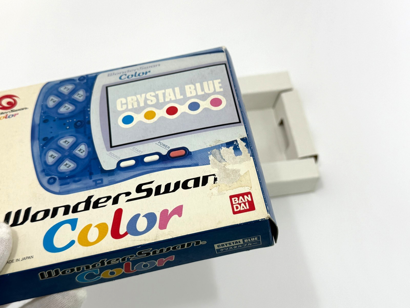 Bandai WonderSwan Color Blue WSC-001 Boxed Handheld Console Tested Working Japan