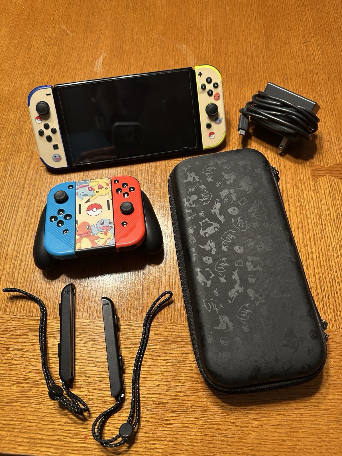 Nintendo Switch OLED Bundle W/ Case, Charger, Dock, JoyCon, Extra Controllers