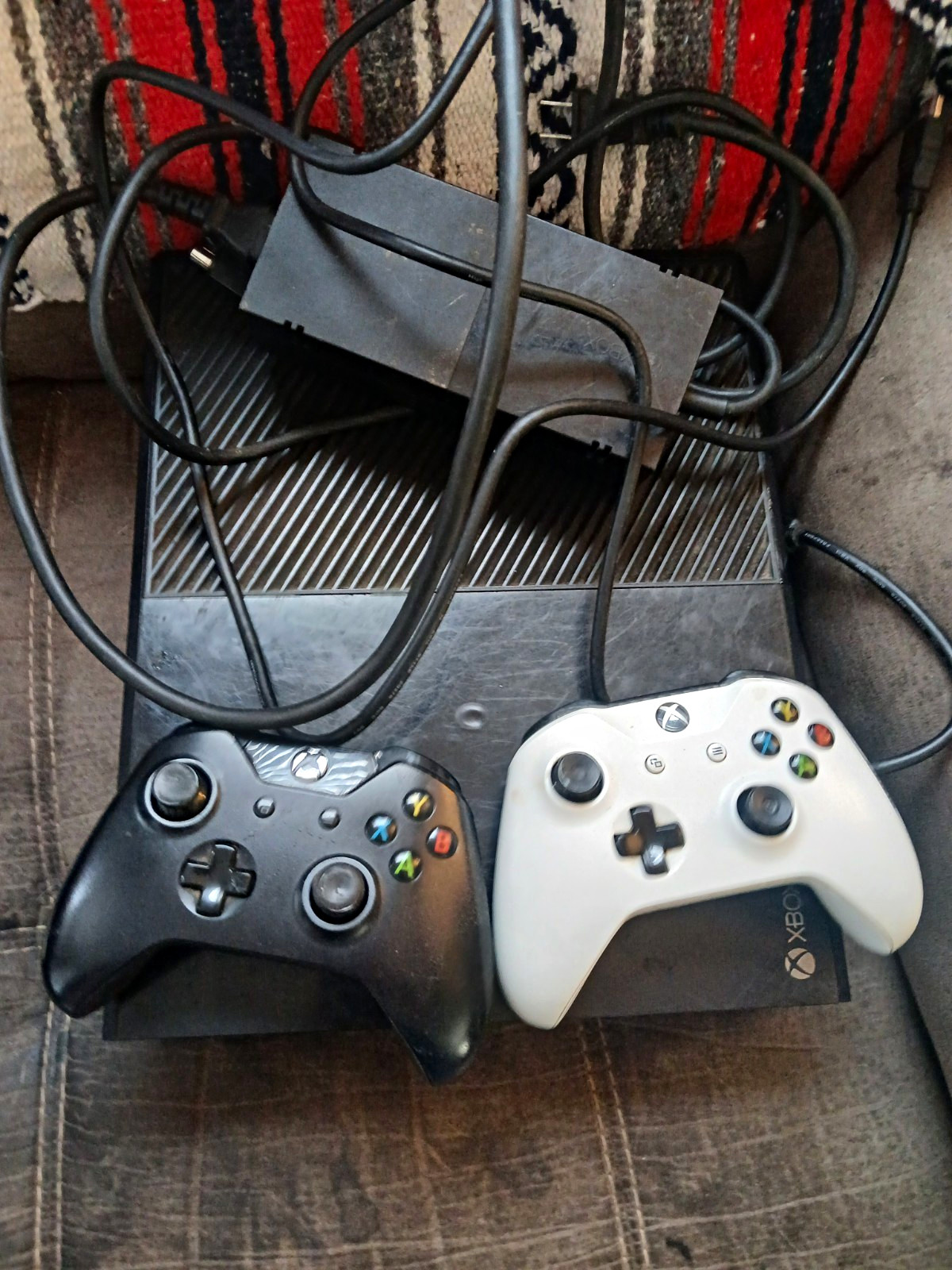 Microsoft Xbox One Black Console w/ 2 Wireless Controllers, HDMI Wi-Fi Blu-ray
