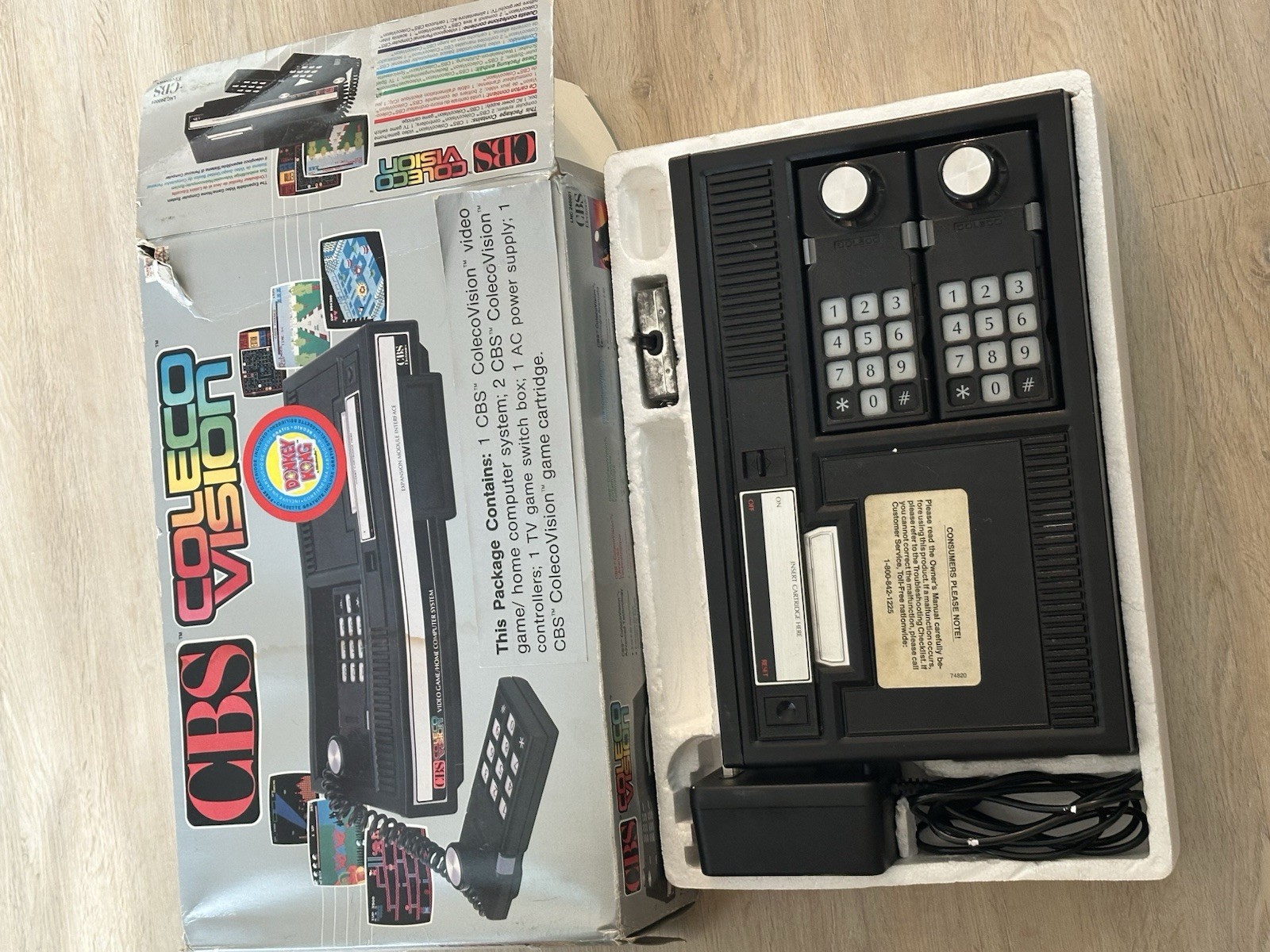 Coleco ColecoVision (Model 2400) Video Game System – Black (2400)