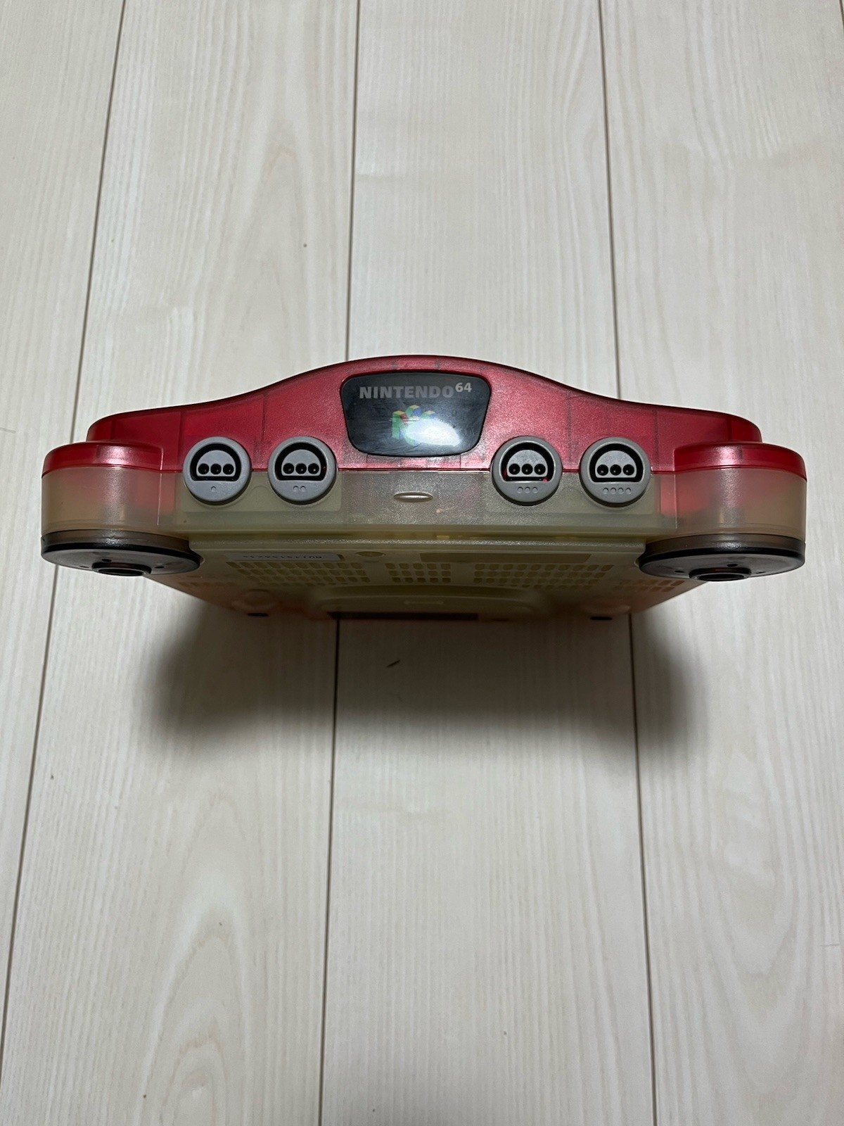 【TESTED】Nintendo 64 N64 Console Water Melon Clear Red + Controller × 2 + Game