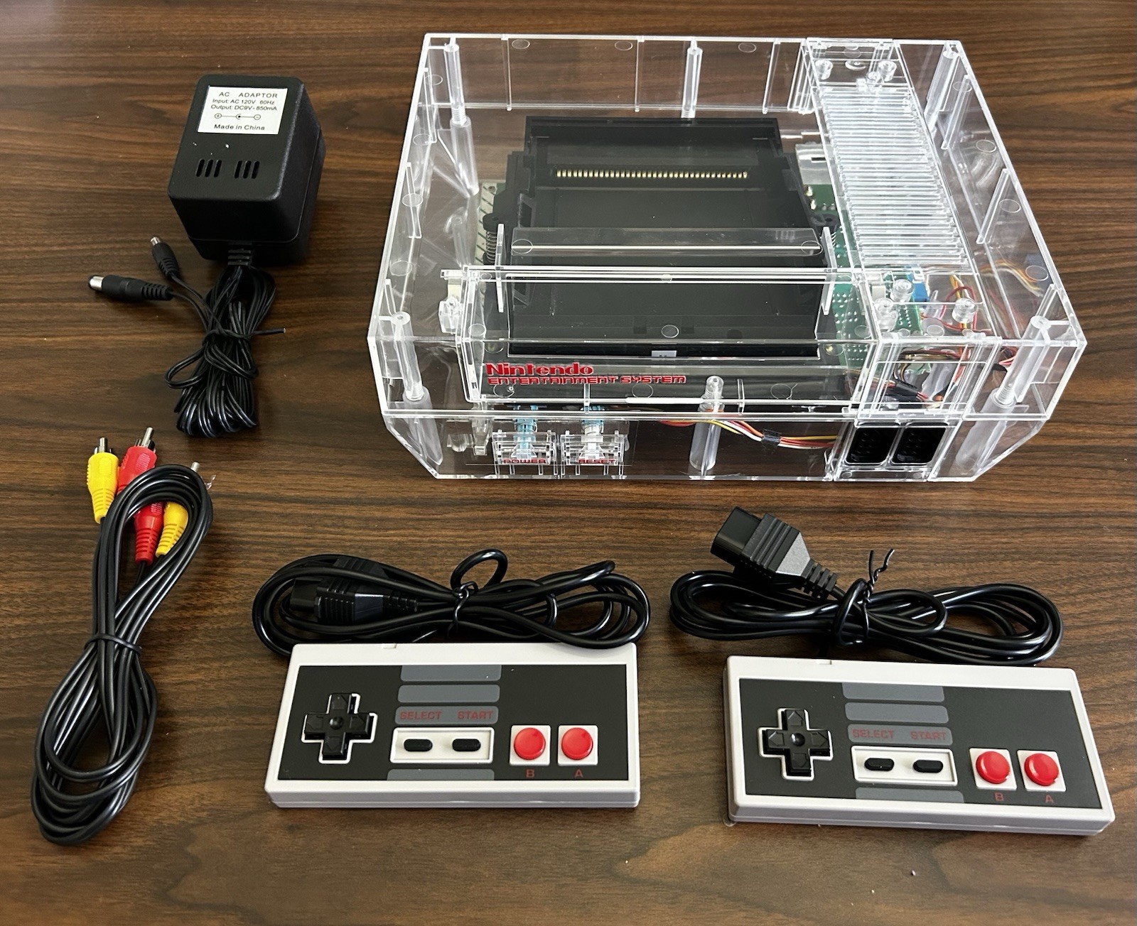 Clear white Nintendo Entertainment System NES Console- pick your bundle