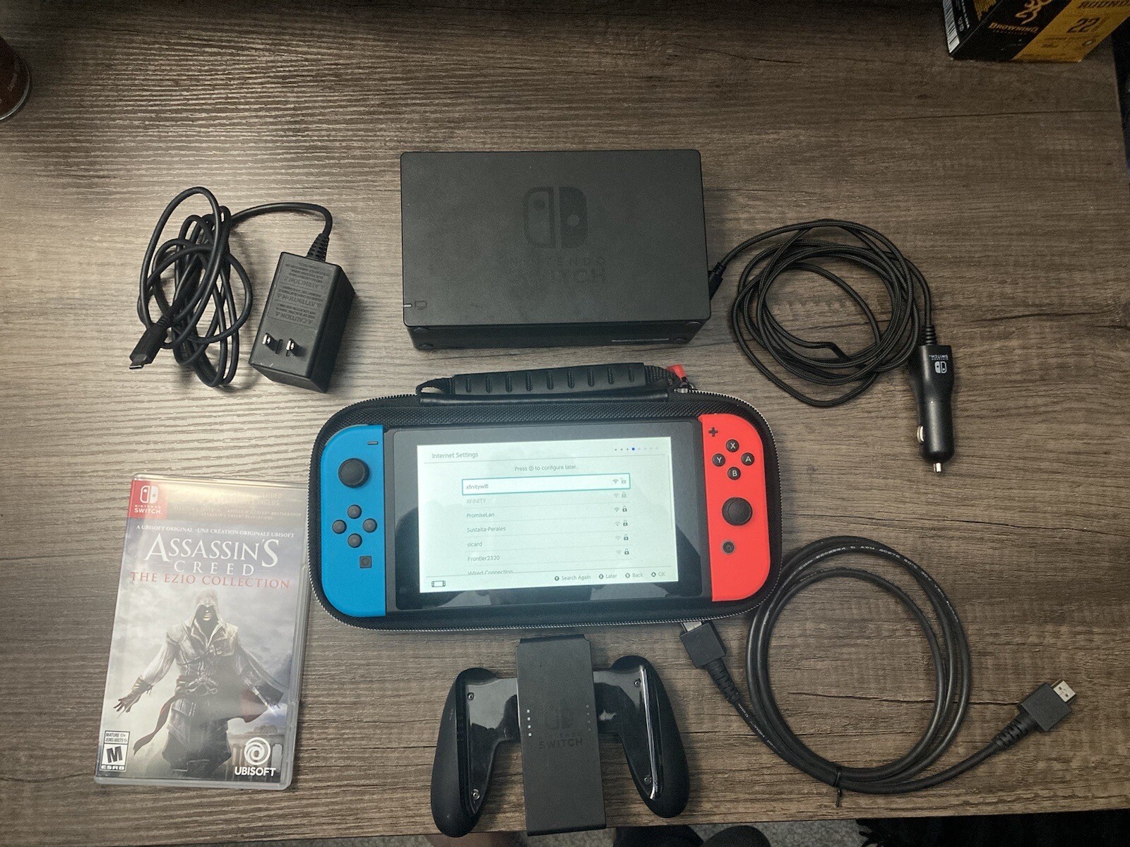 Nintendo Switch W/ ASSASSINS CREED EZIO COLLECTION & Car Charger