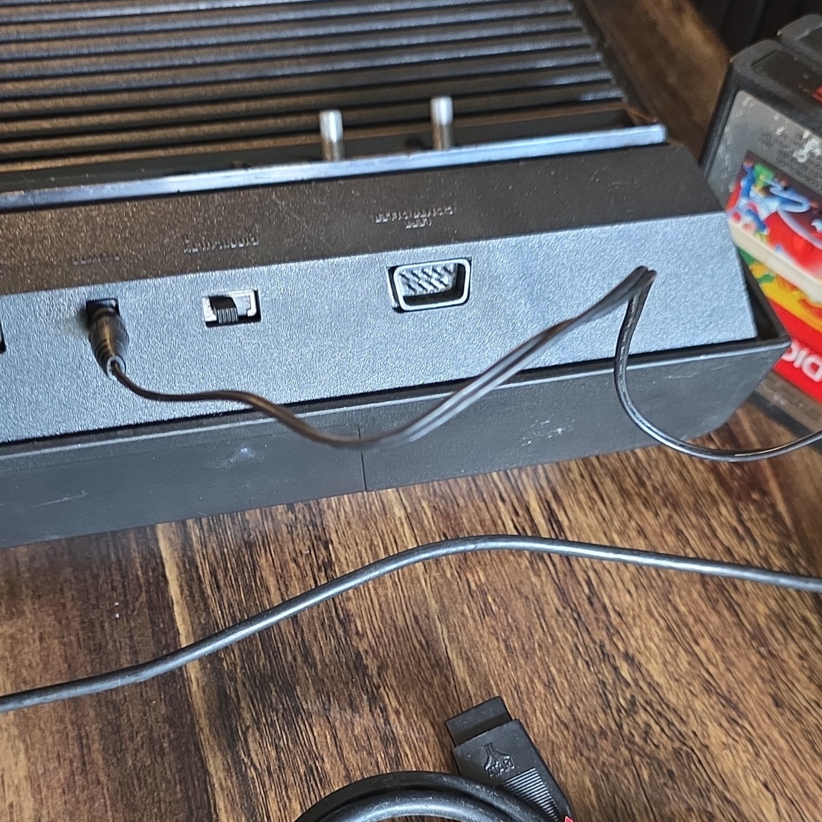 Atari 2600 Home Console Bundle RF TV Type Switch 2 Joysticks Touch Pad Games