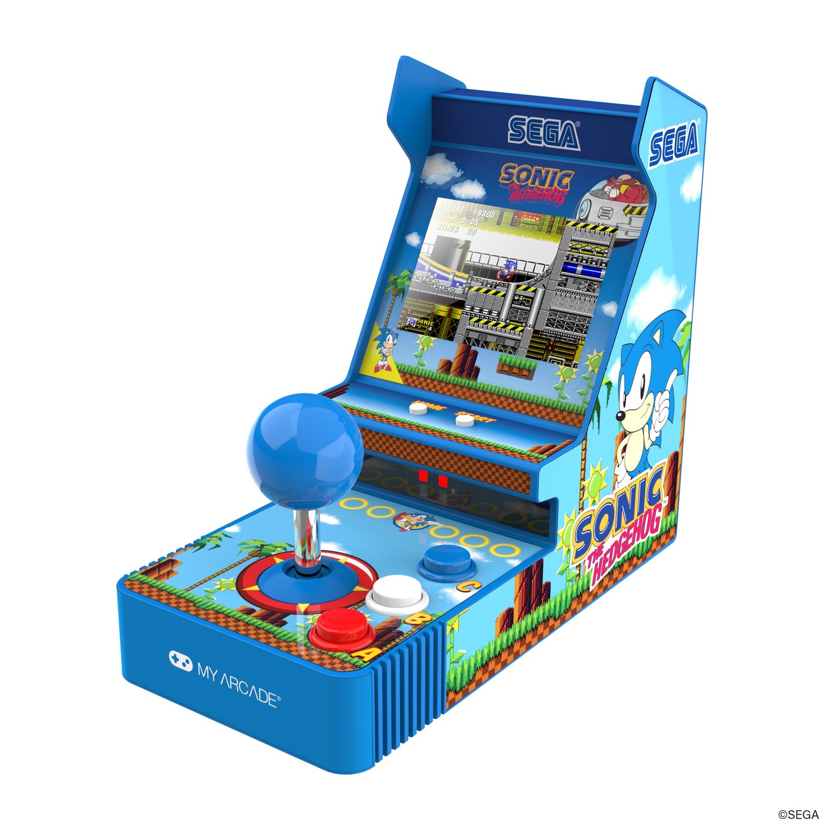 Sonic Joystick Player: Sonic The Hedgehog, 2 Games in 1, Sega Classic, Gifts …
