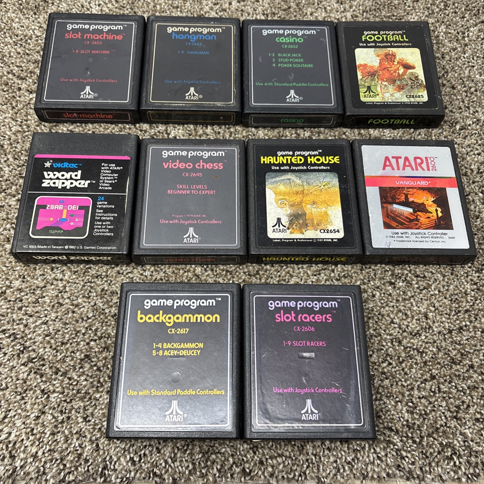 Atari 2600 System Bundle with Console, 30 Games, Joystick, Paddles, and More LOT