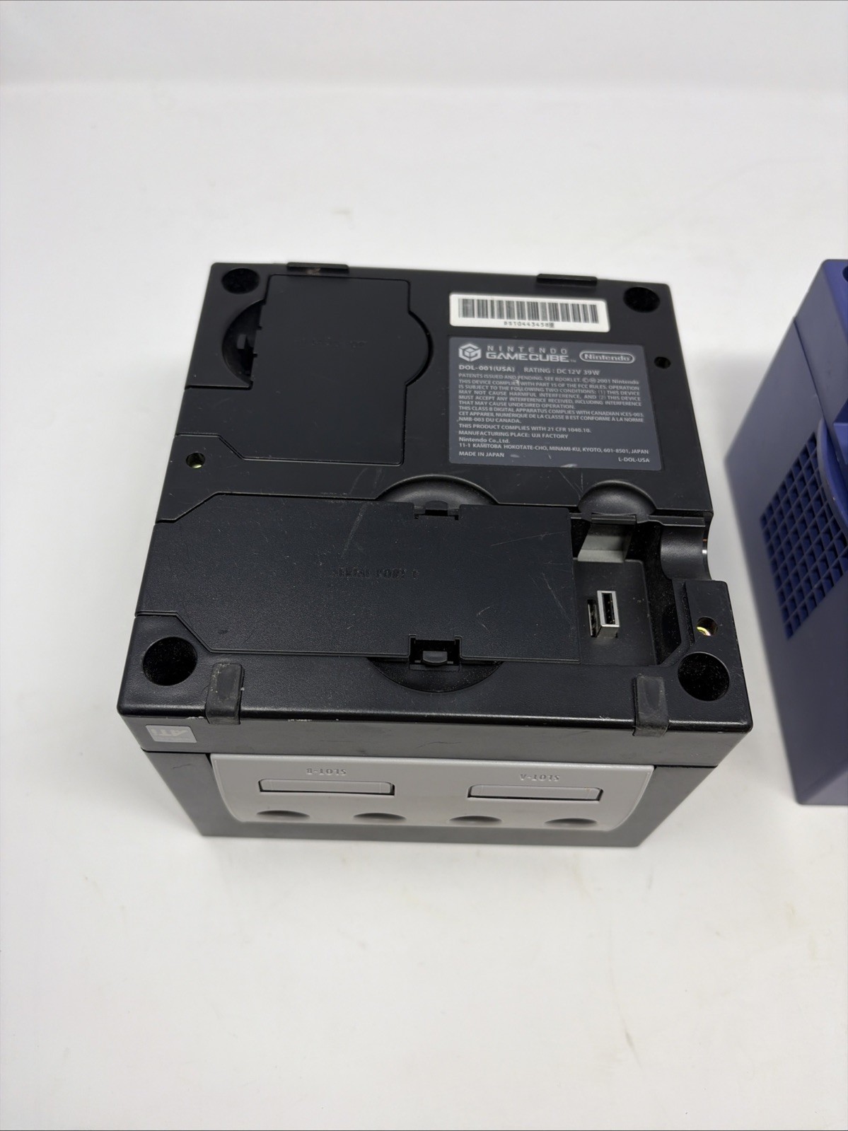 x2 Nintendo GameCube Black Indigo DOL-001 Consoles Only Untested
