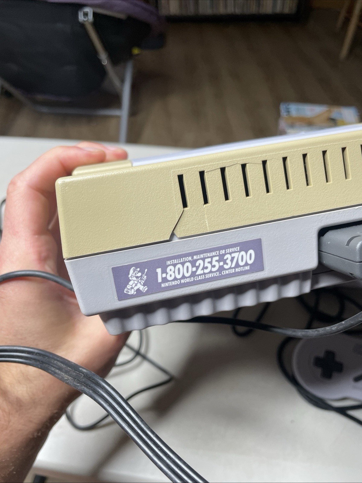 Super Nintendo SNES Console Bundle – Tested – Two Controllers