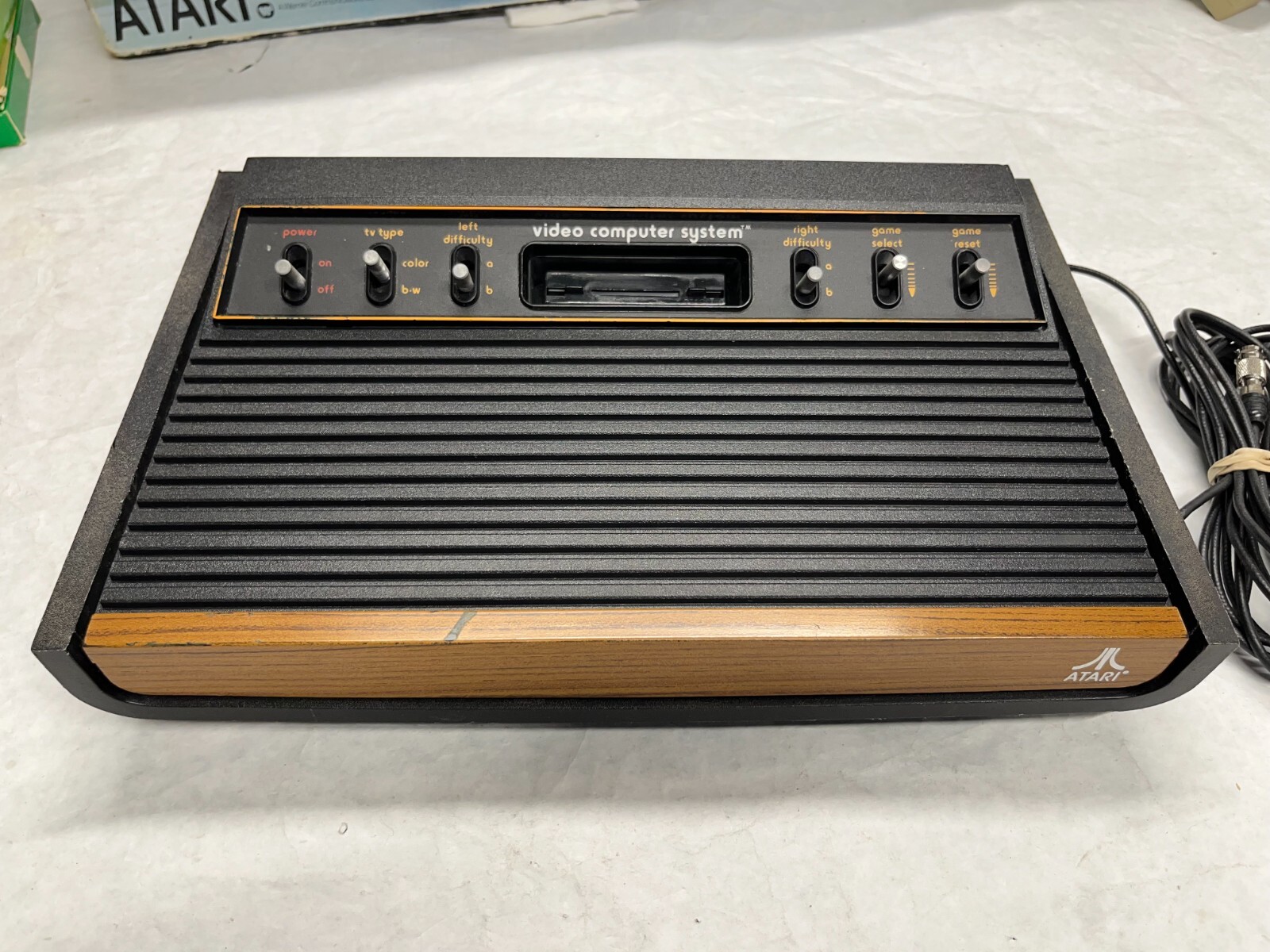 1977 ATARI VCS Launch Console System Heavy Sixer Original Box + CX-10 Gatefold