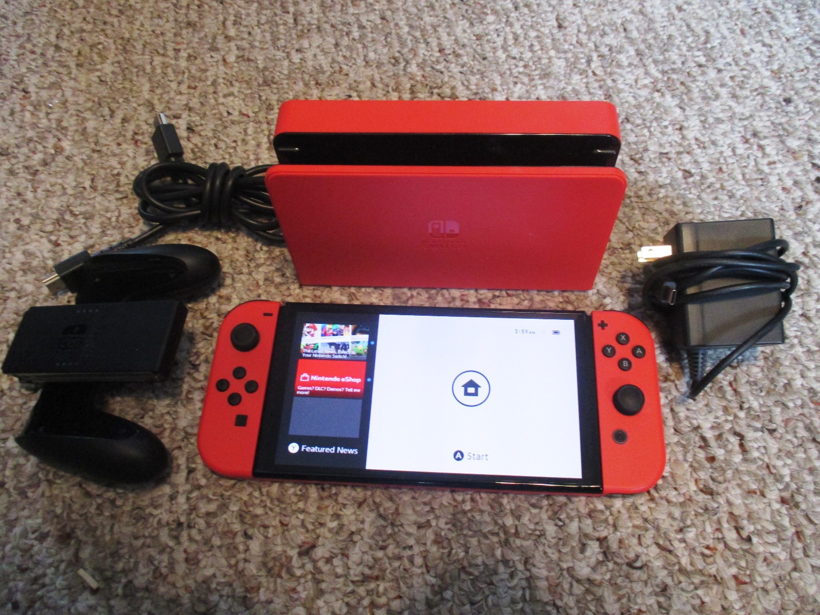 Nintendo Switch OLED System Mario Red Edition Console w/Joy-Cons + Dock