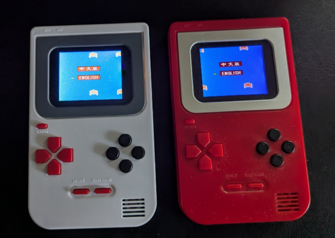 Handheld Video Game System–268 Games 2 Colors Available Grey & Red