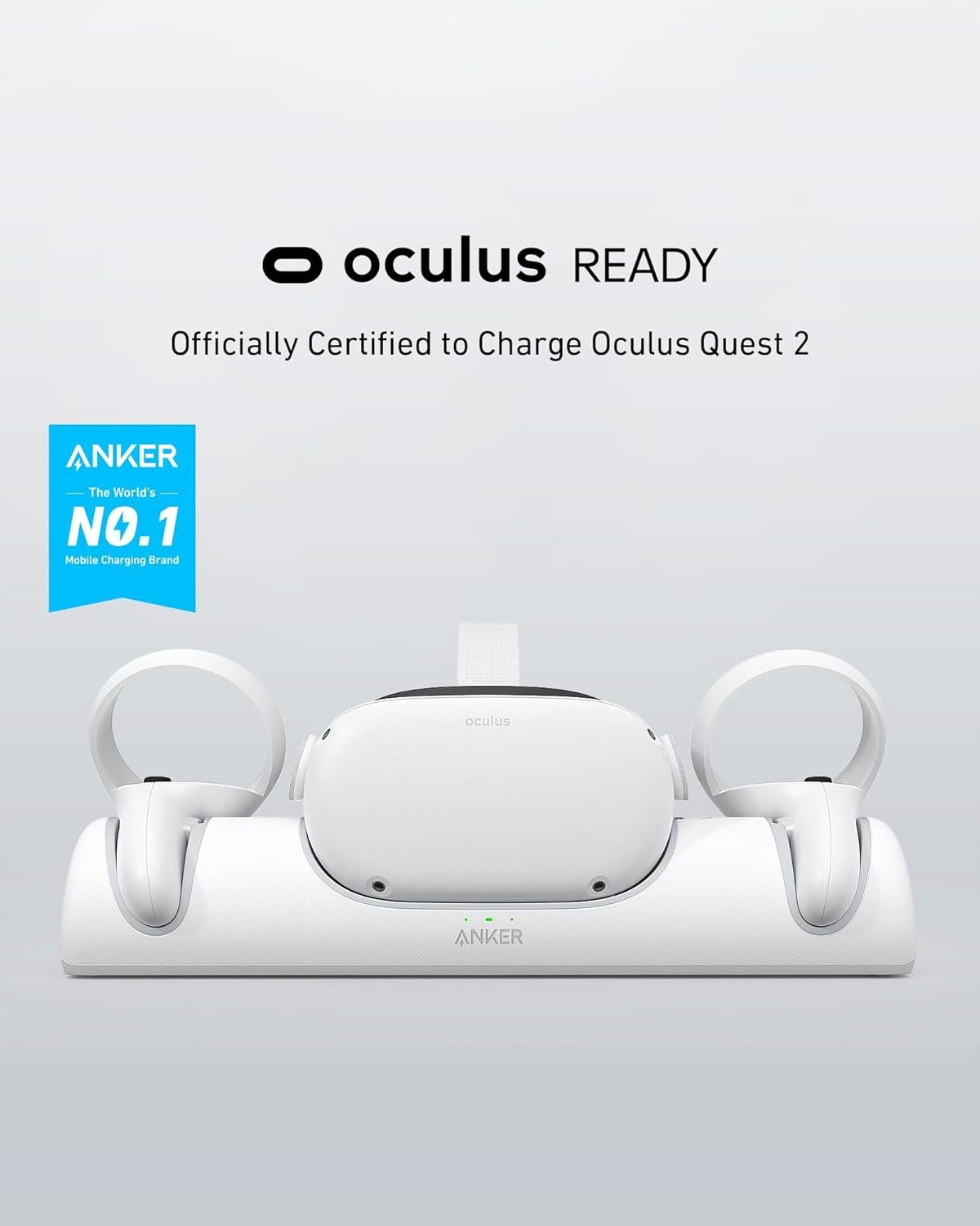 Anker Charging Dock for Meta Quest 2 – White – Accessory