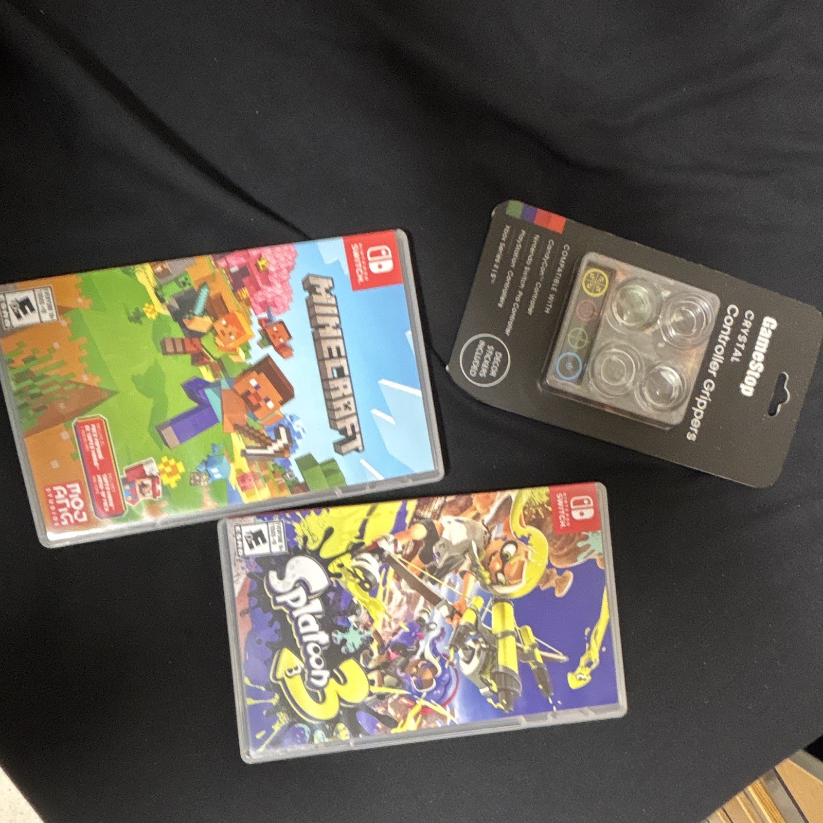 Nintendo Switch OLED White Console Bundle 64GB w/ Minecraft, Splatoon 3