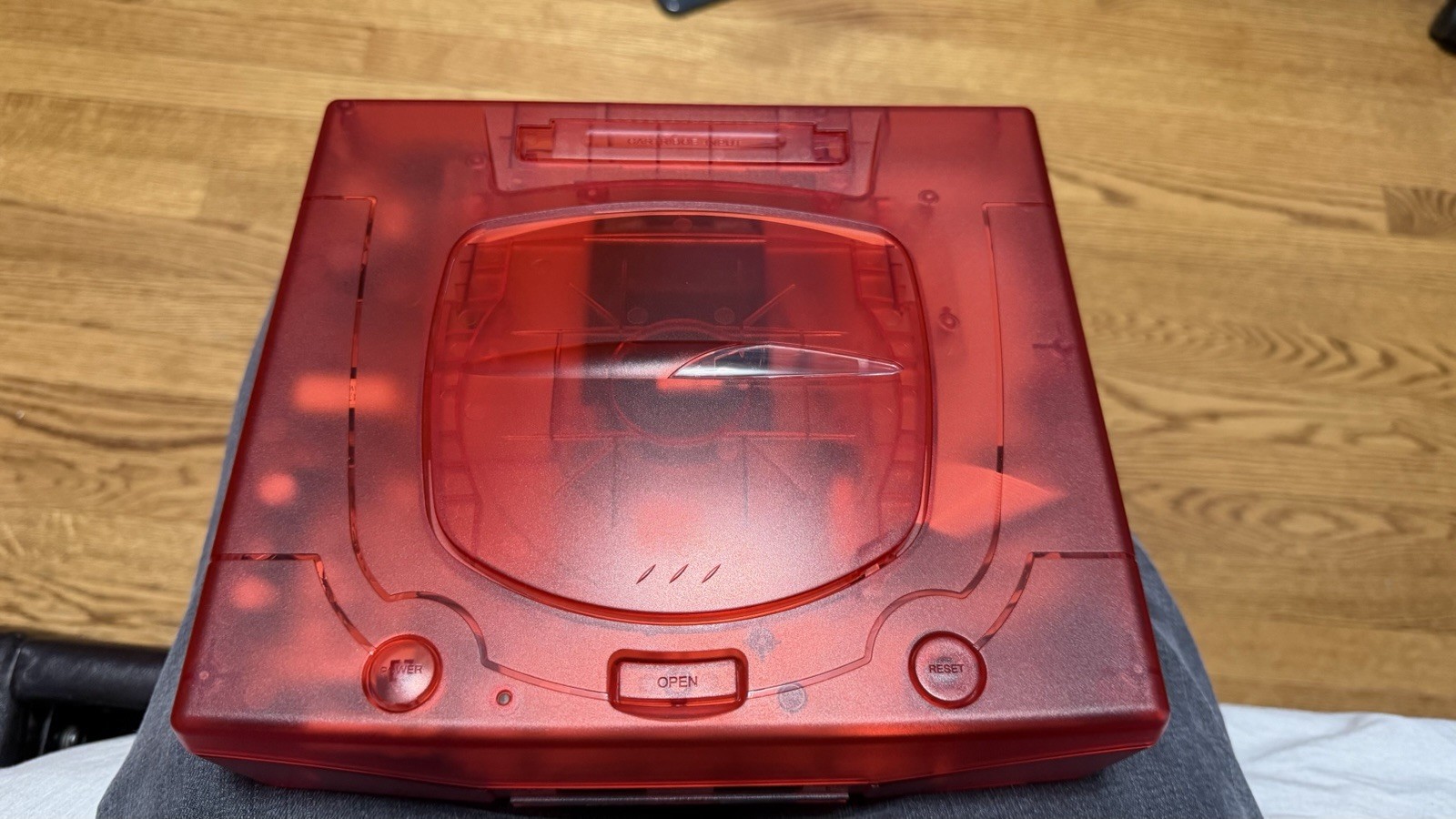 Red Sega Saturn Model 2 Fenrir Recapped 64 GB SD Card FRAM Controller Laser Bear