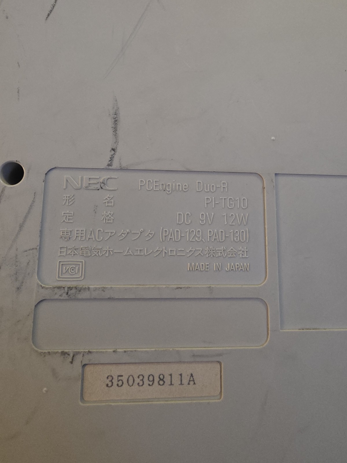 PC Engine DUO-R Console (PI-TG10) PC Engine JP Tested Working Read Description