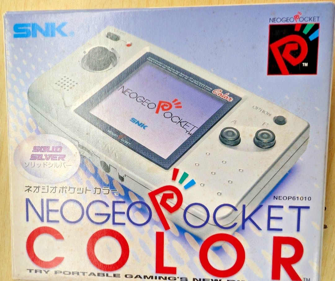Vintage New SNK NeoGeo Pocket Color Solid silver video game console from Japan M