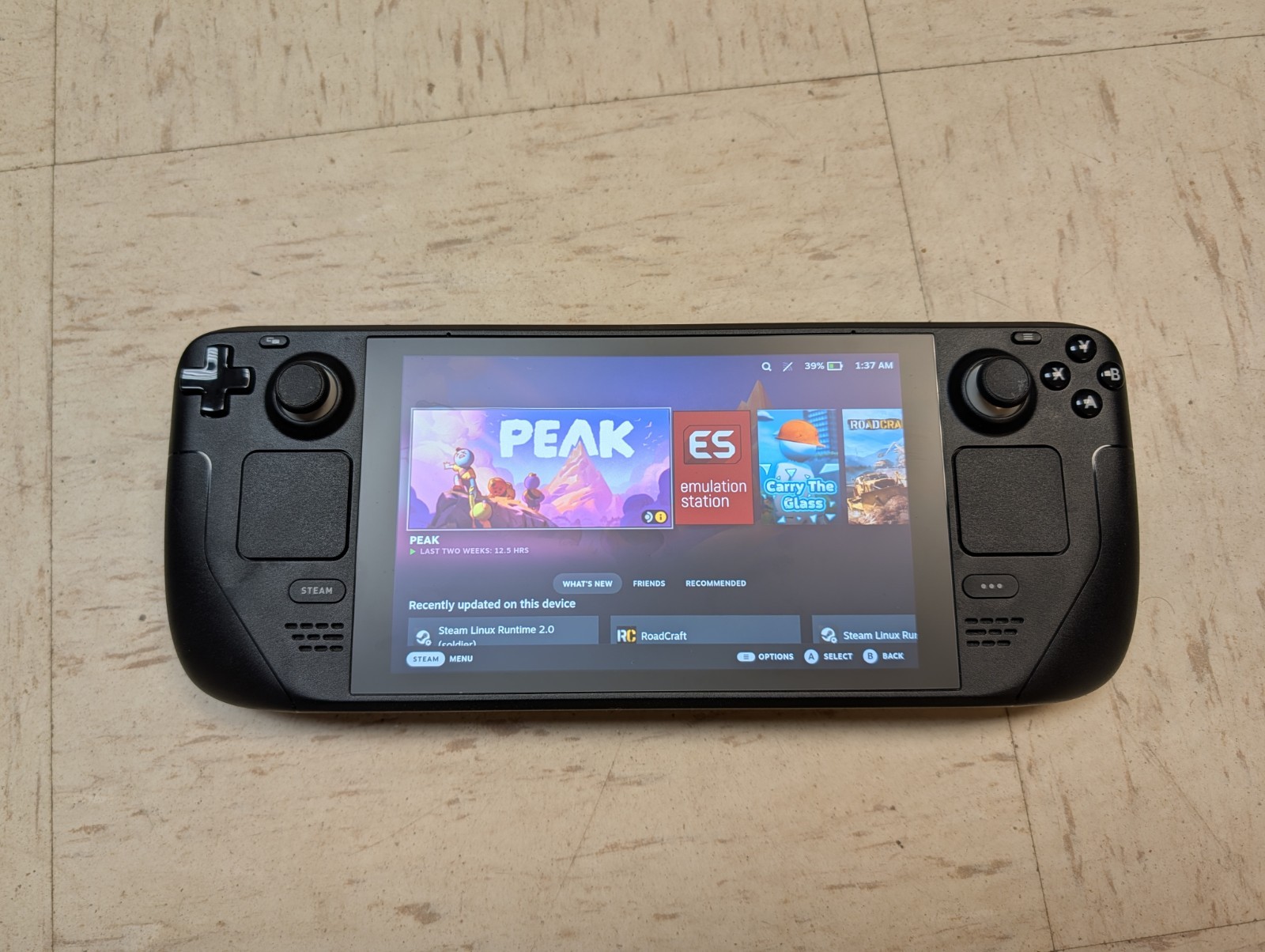 Valve Steam Deck 64GB w/ Screen protector, Case, Charger/Cable, and dock