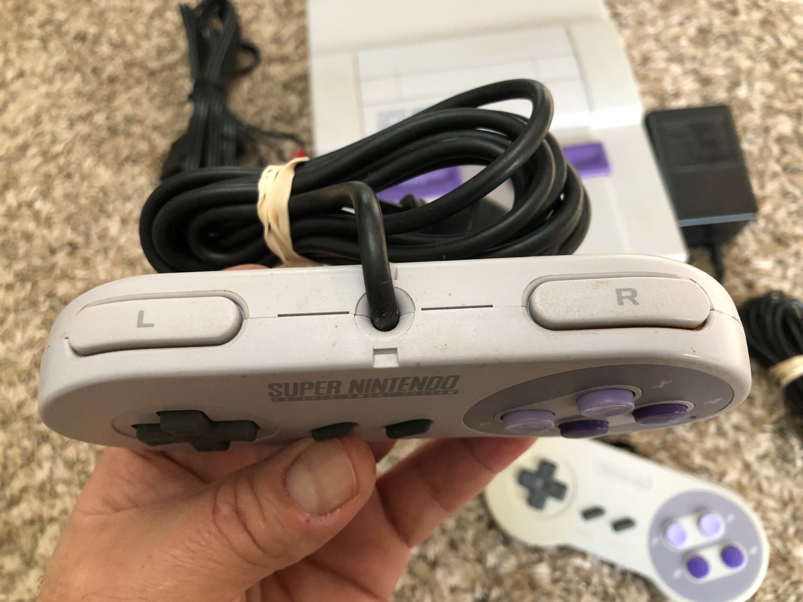 Super Nintendo SNES System Console With 2 Controllers Fully Tested