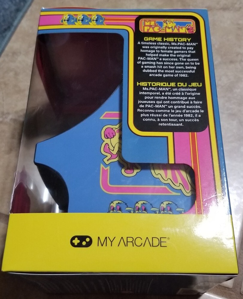 My Arcade Ms. Pac-Man Micro Player – Blue/Pink Retro Arcade