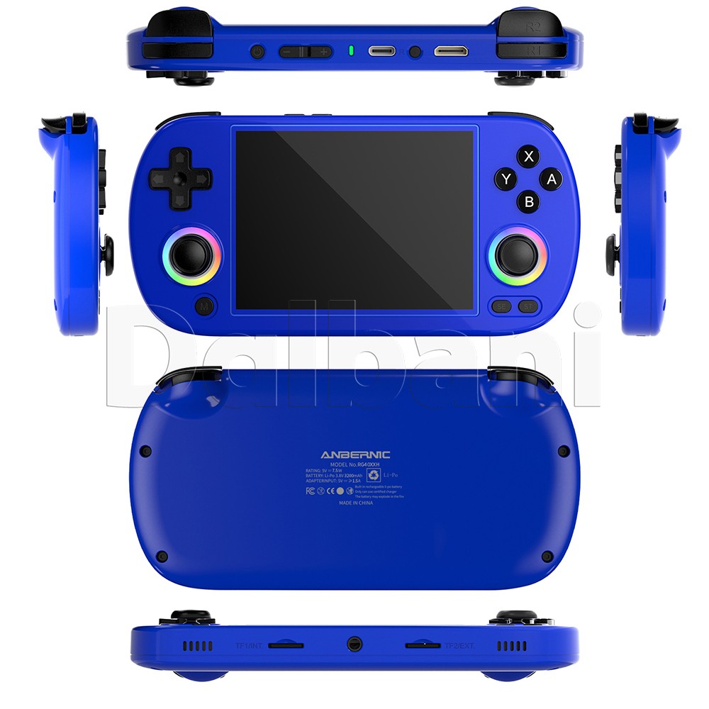 RG40XX H Blue Anbernic handheld Game Console 4.0-inch IPS Screen 64G 5K+ Games