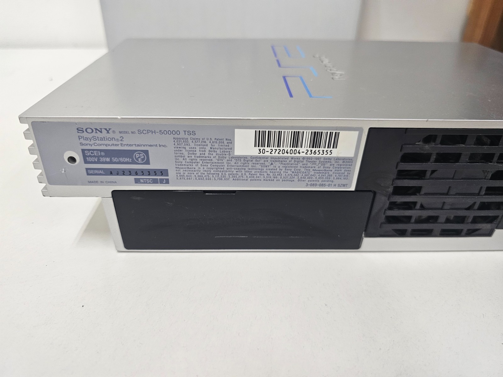 Sony Playstation 2 Console Satin Silver SCPH-50000 355 Japan BOXED
