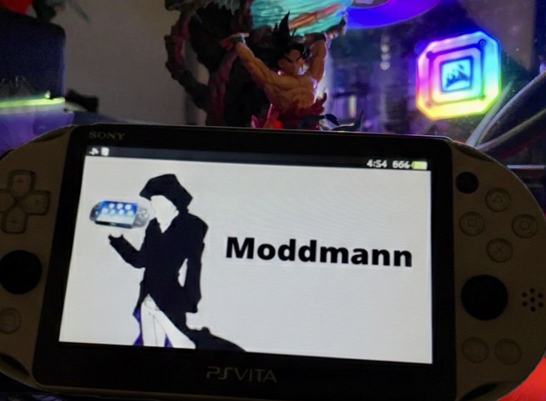 PlayStation vita model 2000 All Black mod OPTIMIZED + CHARGER bundle