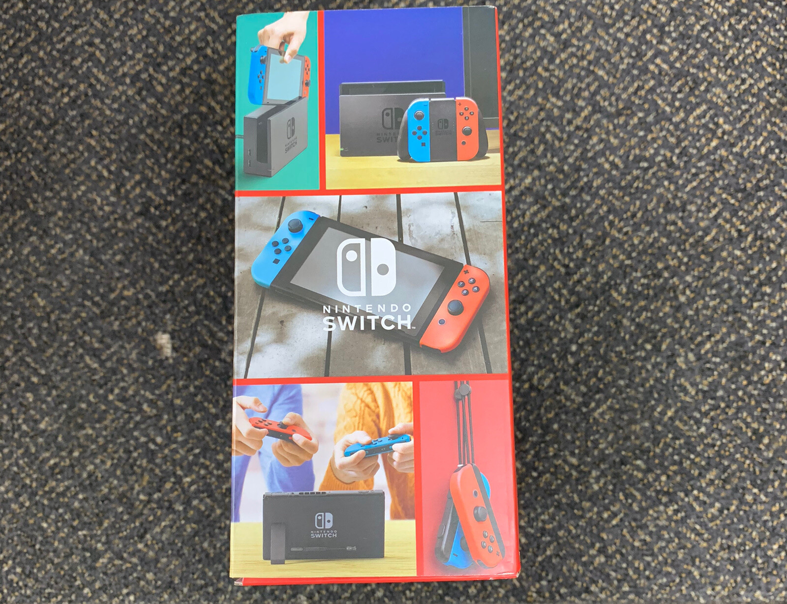 *NEW & READY TO SHIP* Nintendo Switch Gray Console With Neon Blue & Red Joy-Con