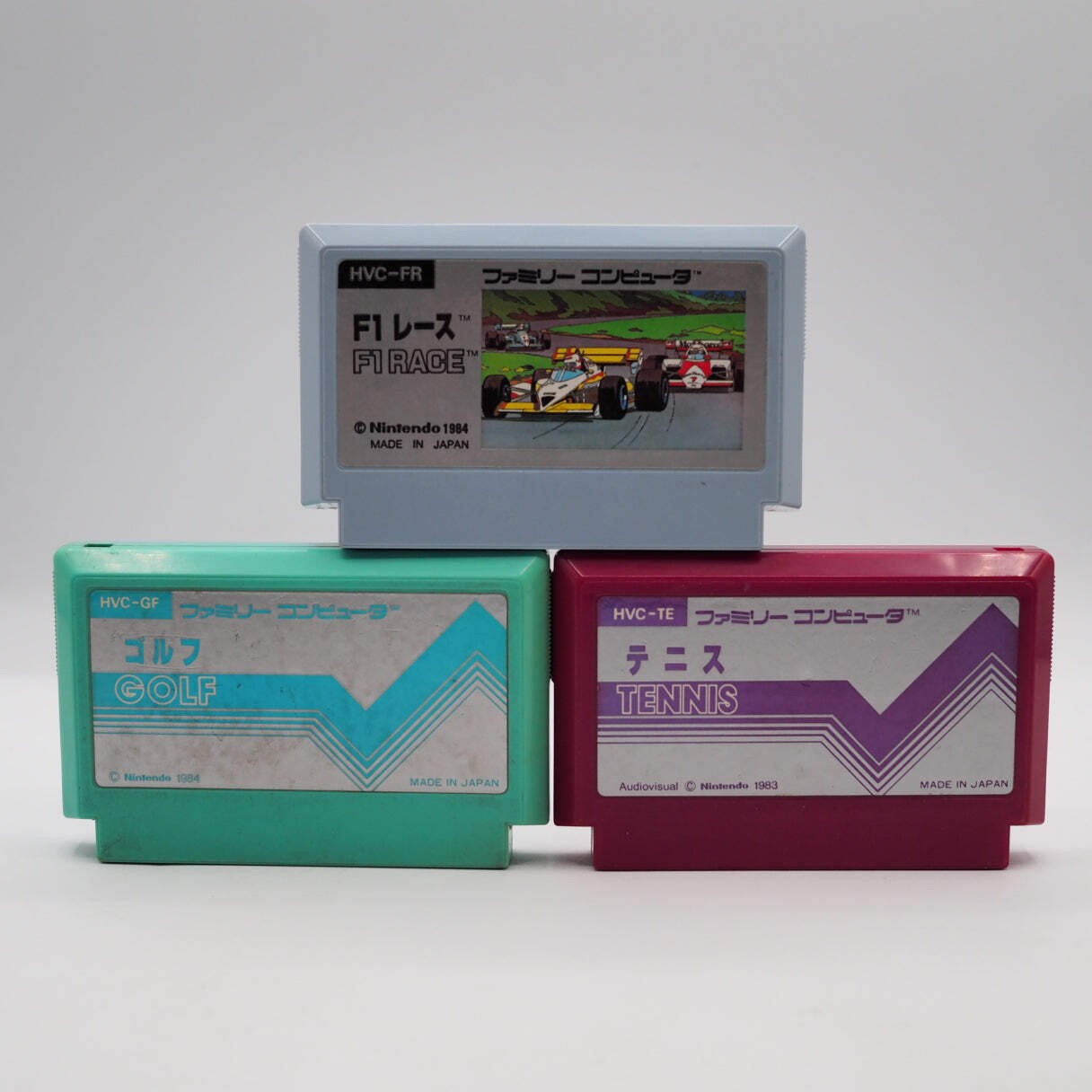 Nintendo New Famicom Console System HVC-101 + Sports Classics Games SET Tested