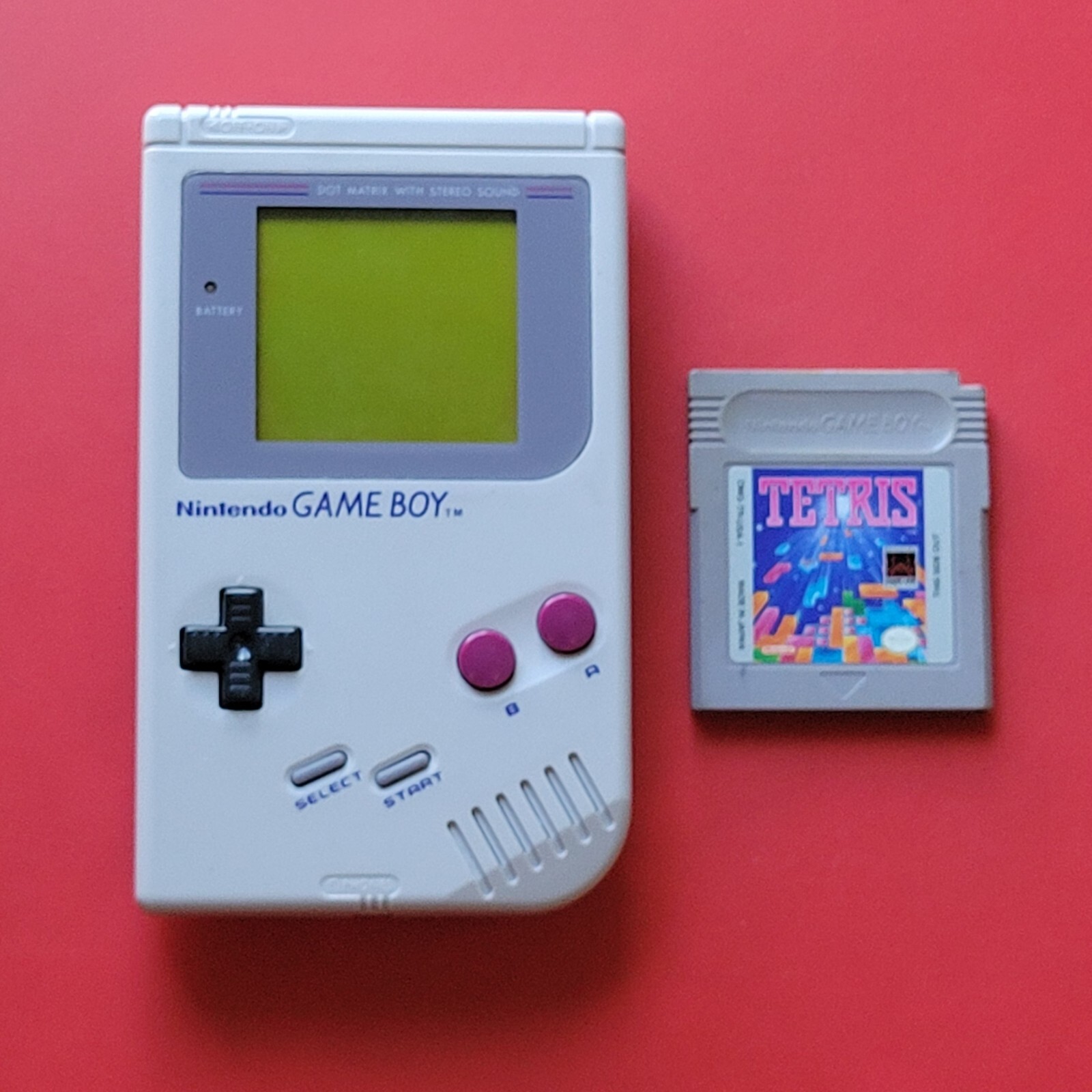 Nintendo Game Boy Original DMG-01 Handheld System with Tetris – No Dead Pixels