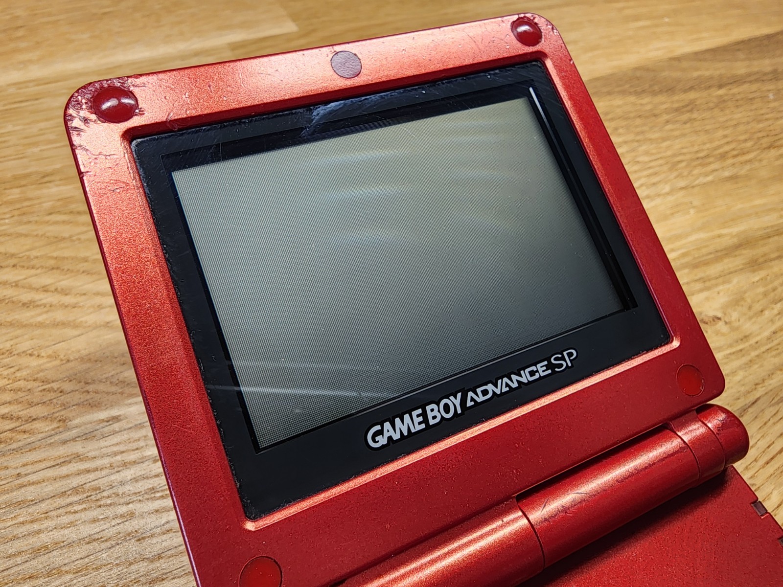 Nintendo GameBoy Advance SP Red AGS-001, Tested & Working Great!