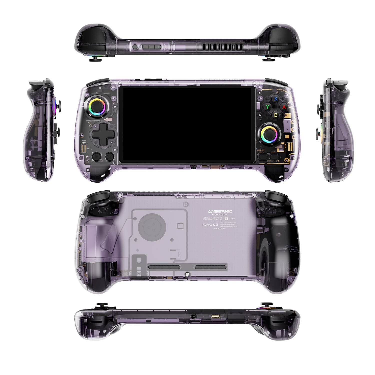ANBERNIC RG557 Handheld Game Console Android 14 Battery 5500mAh 5.48-inch Screen