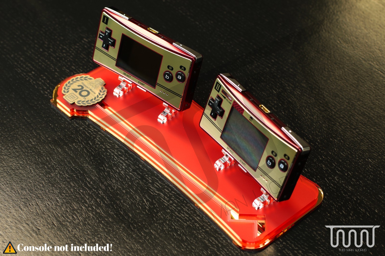 Acrylic Stand Game Boy Micro Famicom Edition Super Mario 20th Anniversary DOUBLE