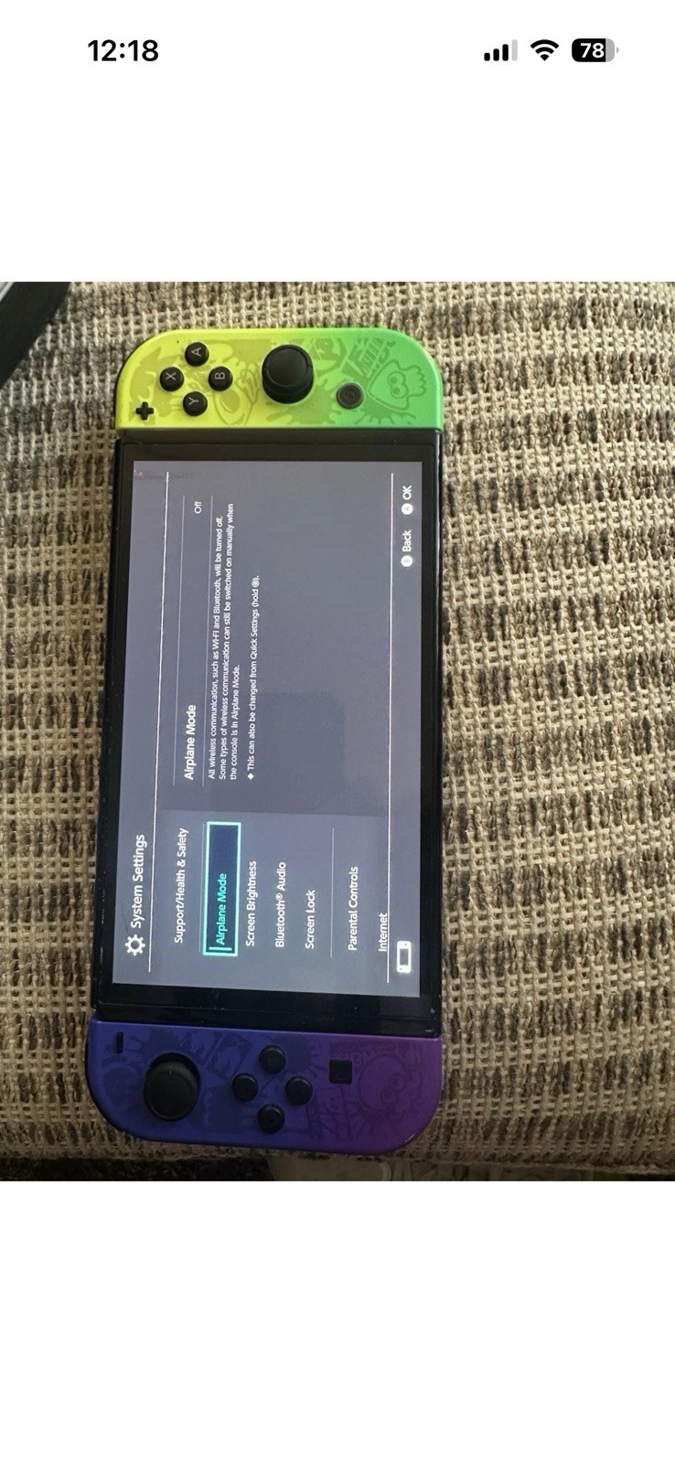 Nintendo Switch OLED Splatoon 3 Edition Used w/ Accessories