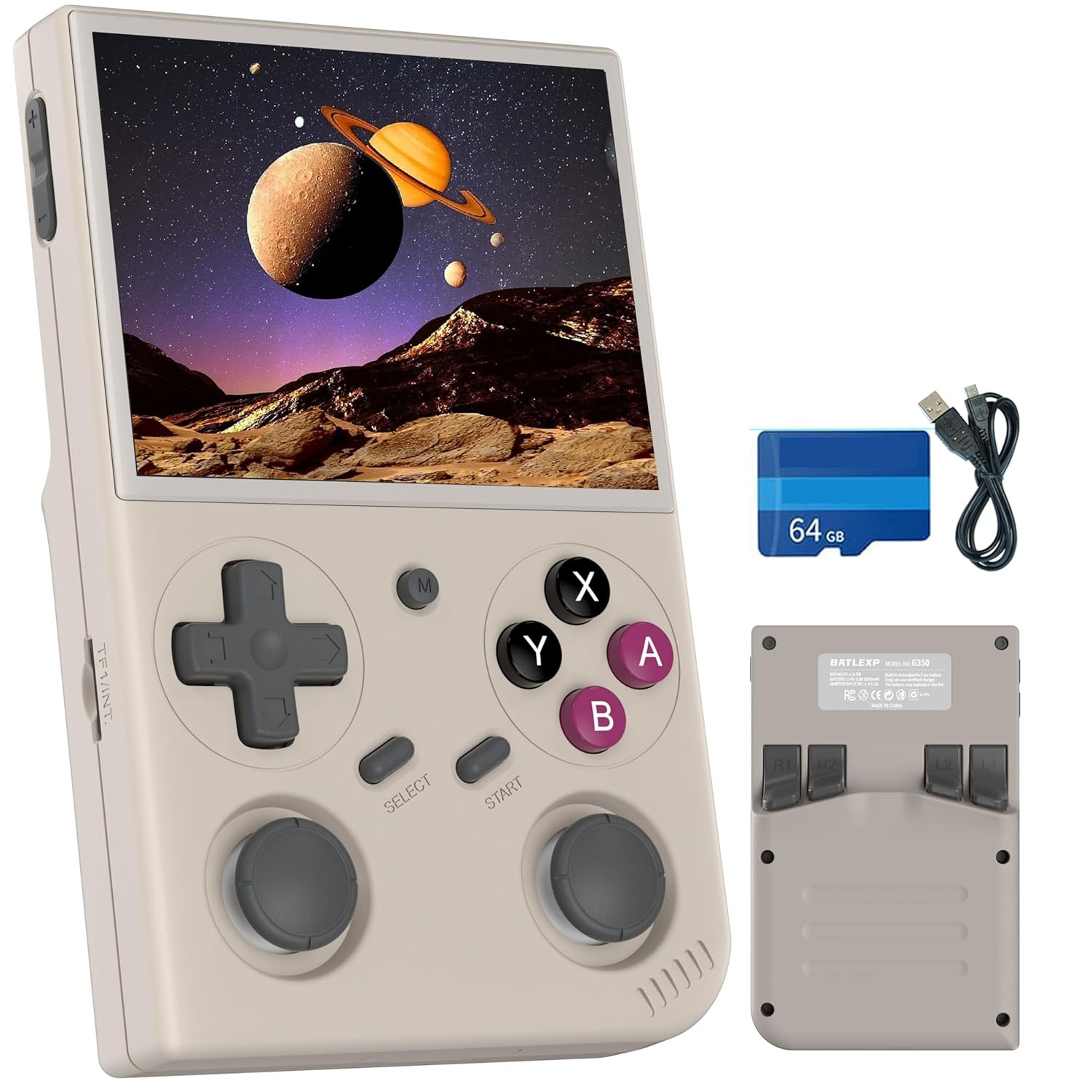 G350 Retro Game Console,Linux System RK3326 G 350 Handheld Game Console Built-In