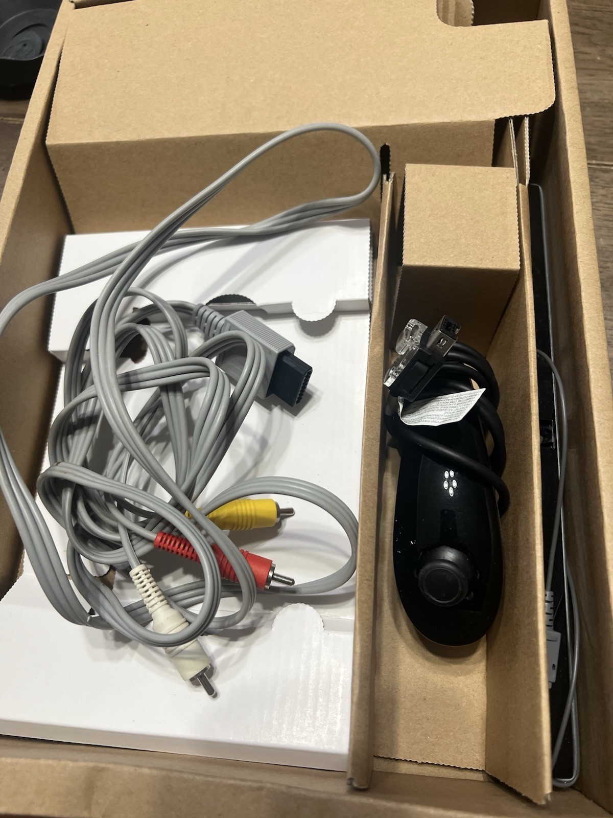 Nintendo Wii Black Console. Console And Hardware Only. No Mario Game. See descr
