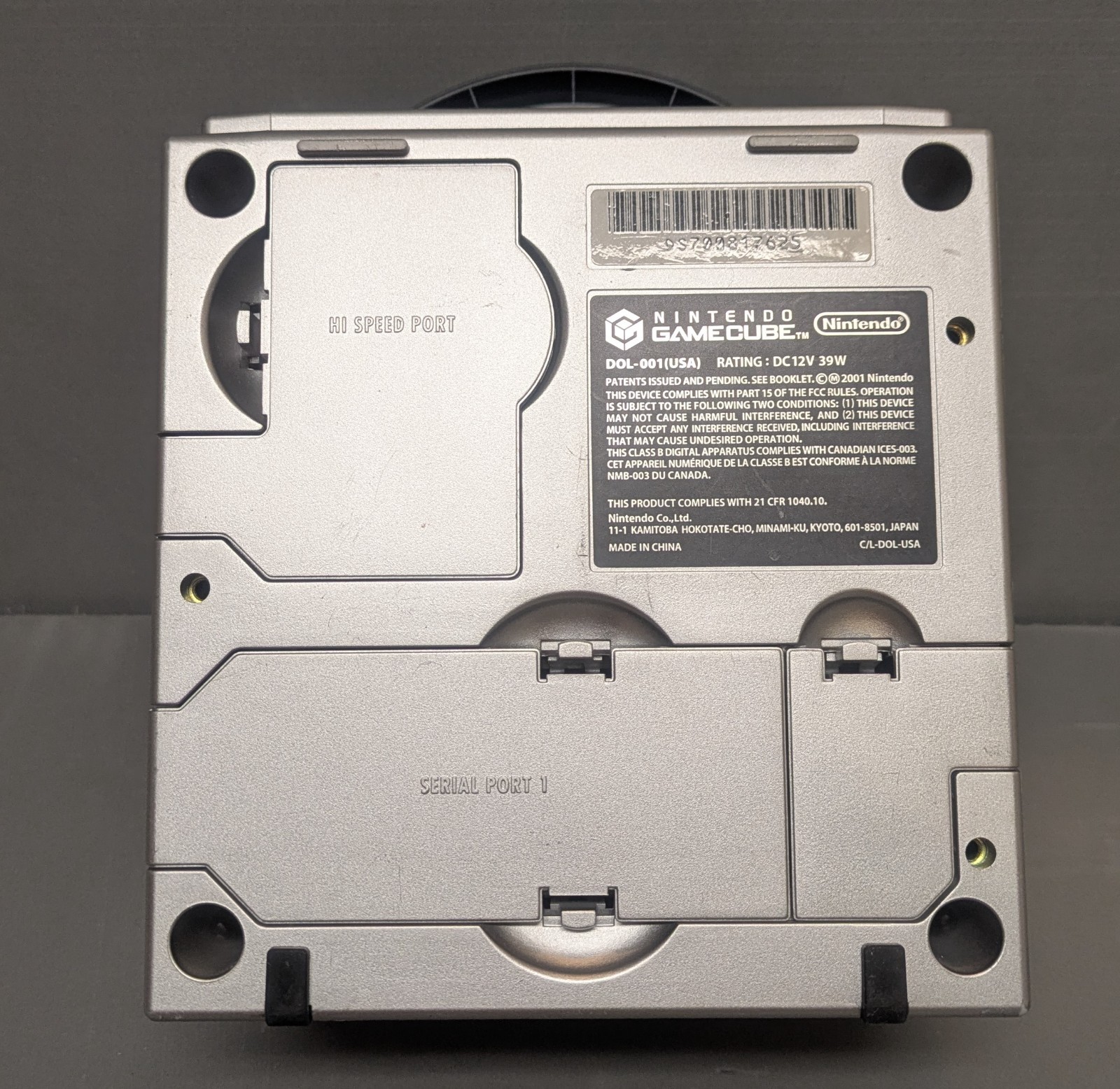 Nintendo GameCube Console platinum + platinum Controller DOL-001 – Tested Silver
