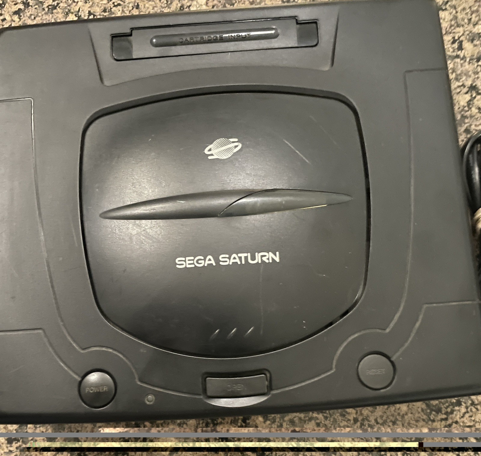 Sega Saturn Video Game Console System Black MK-80000A Tested